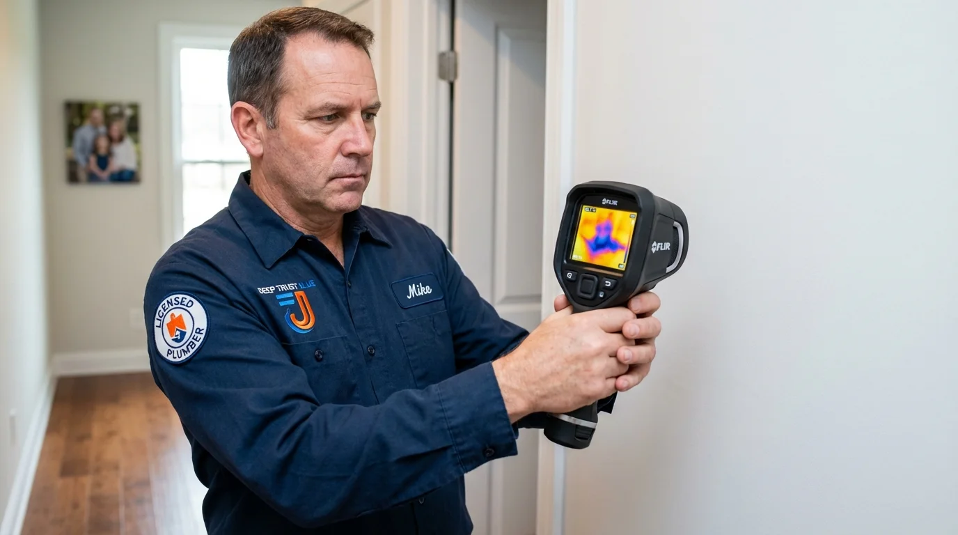 Thermal imaging leak detection by Johns Plumbing LLC in Western Springs